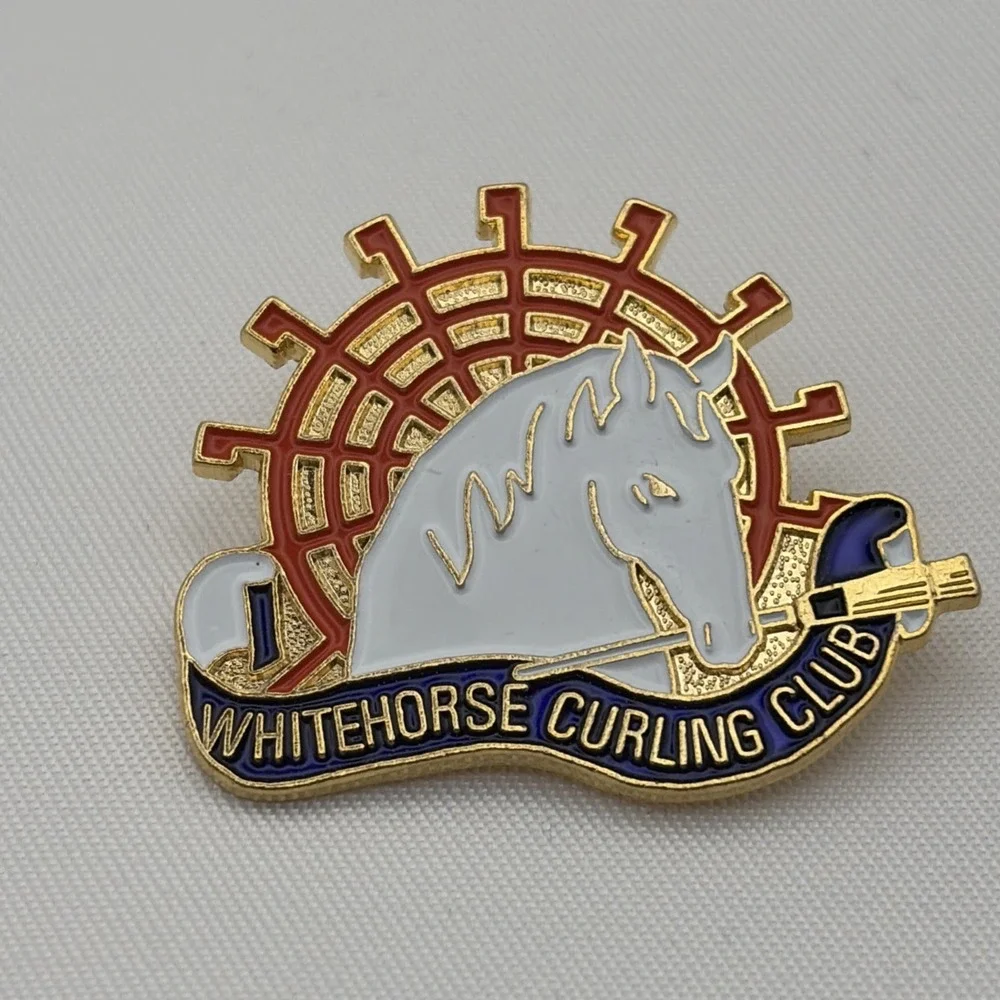 Whitehorse Curling Club Canada Sports Lapel Hat Pin